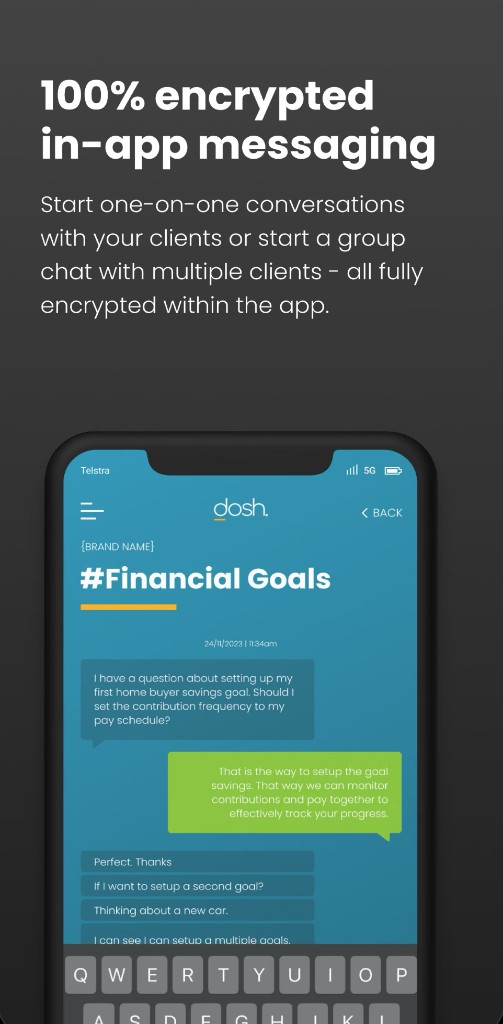 Dosh encrypted messaging