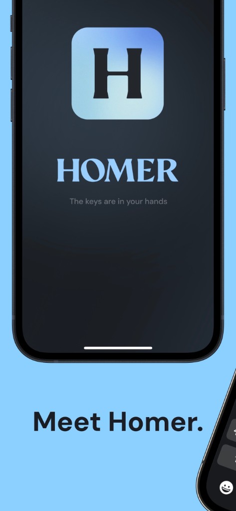 Homer welcome screen