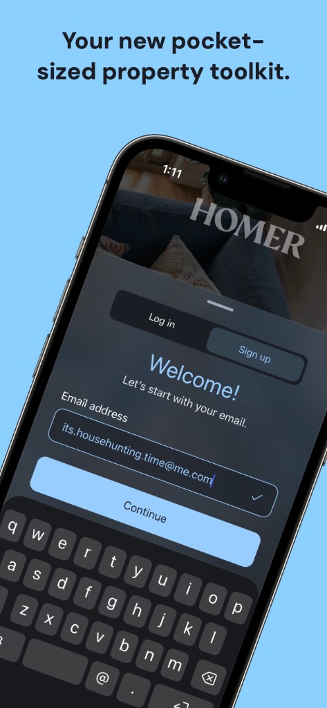 Homer account setup